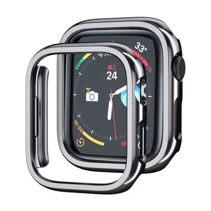 Electroplated PC Hollow Watch Protective Case For Apple Watch Series 9 / 8 / 7 41mm(Black) by buy2fix