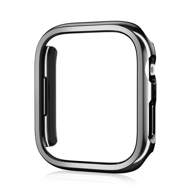 Electroplated PC Hollow Watch Protective Case For Apple Watch Series 9 / 8 / 7 41mm(Black) by buy2fix