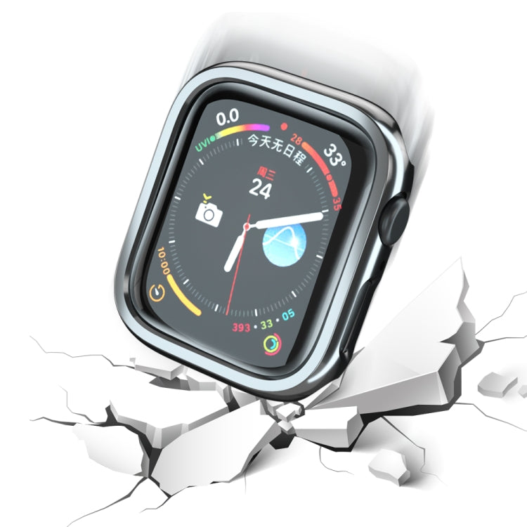 Electroplated PC Hollow Watch Protective Case For Apple Watch Series 9 / 8 / 7 41mm(Black) by buy2fix