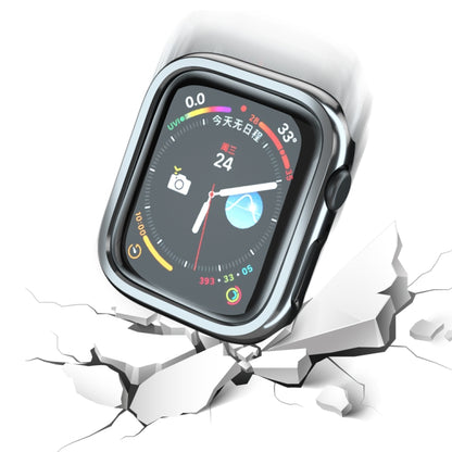 Electroplated PC Hollow Watch Protective Case For Apple Watch Series 9 / 8 / 7 41mm(Black) by buy2fix