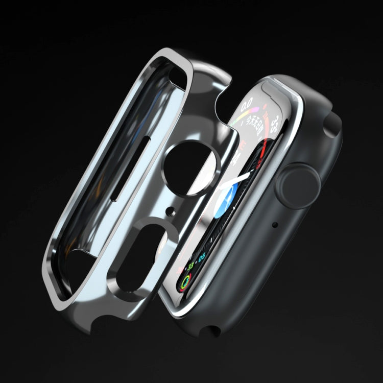 Electroplated PC Hollow Watch Protective Case For Apple Watch Series 9 / 8 / 7 41mm(Black) by buy2fix