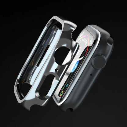 Electroplated PC Hollow Watch Protective Case For Apple Watch Series 9 / 8 / 7 41mm(Black) by buy2fix