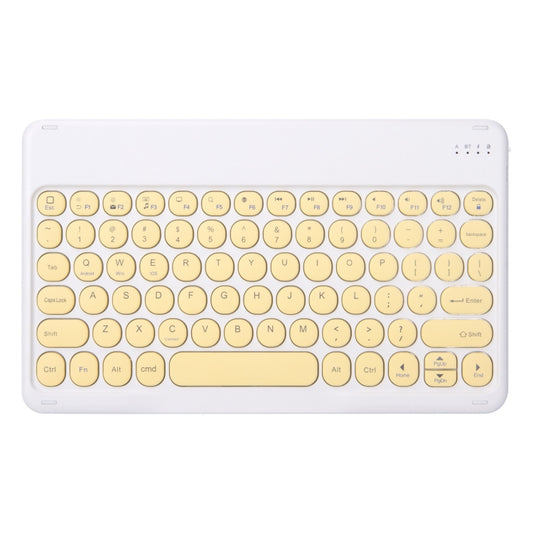 X3 Universal Candy Color Round Keys Bluetooth Keyboard(Lemon Yellow) - Universal Keyboard by buy2fix | Online Shopping UK | buy2fix