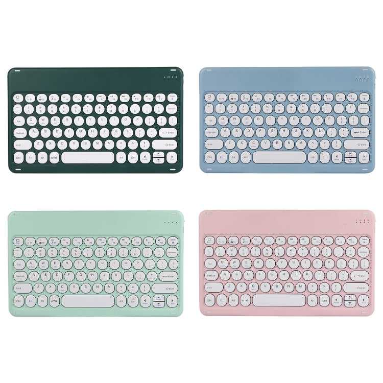 X4 Universal Round Keys Panel Spray Color Bluetooth Keyboard(Dark Night Green) - Universal Keyboard by buy2fix | Online Shopping UK | buy2fix