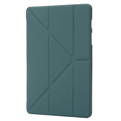 For Samsung Galaxy Tab S8 / S7 Deformation Silicone Leather Tablet Case(Dark Green) by buy2fix