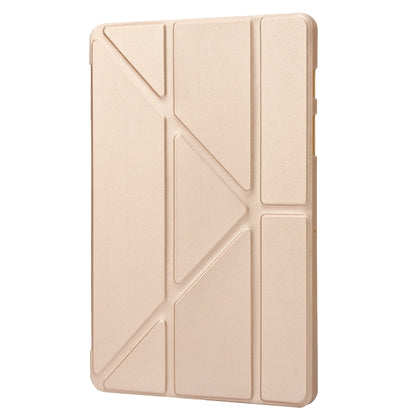 For Samsung Galaxy Tab S8 / S7 Deformation Silicone Leather Tablet Case(Gold) by buy2fix