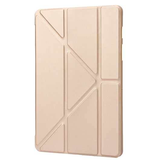For Samsung Galaxy Tab S8 / S7 Deformation Silicone Leather Tablet Case(Gold) by buy2fix