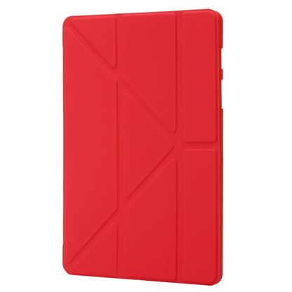 For Samsung Galaxy Tab S8 / S7 Deformation Silicone Leather Tablet Case(Red) by buy2fix