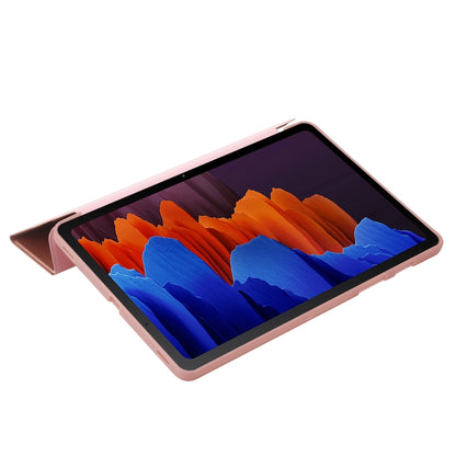 For Samsung Galaxy Tab S8+ / S7+ Deformation Silicone Leather Tablet Case(Dark Blue) by buy2fix