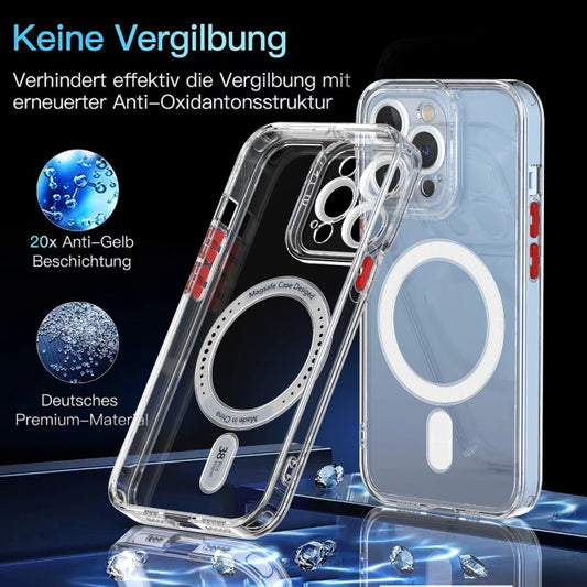 For iPhone 13 Pro Cat-eye TPU + Acrylic Magsafe Phone Case (Purple) by buy2fix