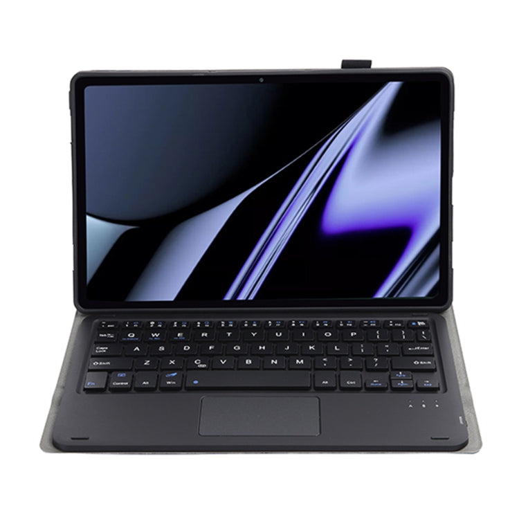 OP11-A Lambskin Texture Ultra-thin Bluetooth Keyboard Leather Case with Touchpad For OPPO Pad 11 inch(Black) - Others Keyboard by buy2fix | Online Shopping UK | buy2fix