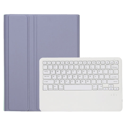 A800B Candy Color Detachable Bluetooth Keyboard Case with Pen Slot for Samsung Galaxy Tab S8+  / S7+ / S7 FE(Purple) - Samsung Keyboard by buy2fix | Online Shopping UK | buy2fix
