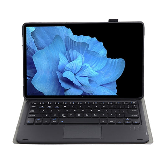 AV11-A Lambskin Texture Ultra-thin Bluetooth Keyboard Leather Case with Touch Pad For vivo Pad 11 inch(Black) by buy2fix