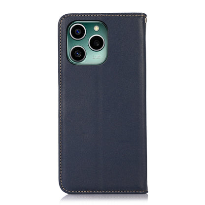 For Honor 60 SE KHAZNEH Nappa Top Layer Cowhide Leather Phone Case(Blue) - Honor Cases by buy2fix | Online Shopping UK | buy2fix