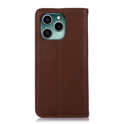For Honor 60 SE KHAZNEH Nappa Top Layer Cowhide Leather Phone Case(Brown) - Honor Cases by buy2fix | Online Shopping UK | buy2fix