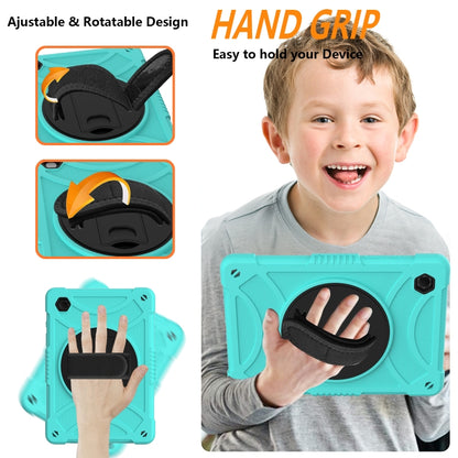 For Samsung Galaxy Tab A8 10.5 2021 Rotary Grab Silicone + PC Tablet Case(Mint Green) - Other Galaxy Tab PC by buy2fix | Online Shopping UK | buy2fix