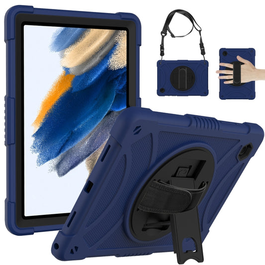 For Samsung Galaxy Tab A8 10.5 2021 Rotary Grab Silicone + PC Tablet Case(Navy Blue) - Other Galaxy Tab PC by buy2fix | Online Shopping UK | buy2fix