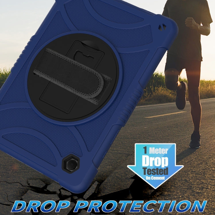 For Samsung Galaxy Tab A8 10.5 2021 Rotary Grab Silicone + PC Tablet Case(Navy Blue) - Other Galaxy Tab PC by buy2fix | Online Shopping UK | buy2fix