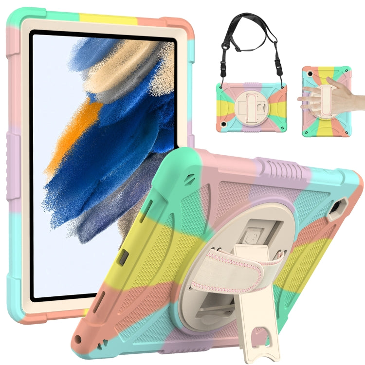 For Samsung Galaxy Tab A8 10.5 2021 Rotary Grab Silicone + PC Tablet Case(Colorful) - Other Galaxy Tab PC by buy2fix | Online Shopping UK | buy2fix