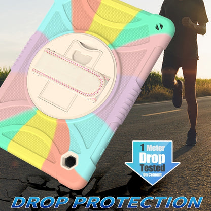 For Samsung Galaxy Tab A8 10.5 2021 Rotary Grab Silicone + PC Tablet Case(Colorful) - Other Galaxy Tab PC by buy2fix | Online Shopping UK | buy2fix