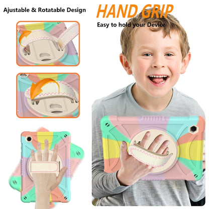 For Samsung Galaxy Tab A8 10.5 2021 Rotary Grab Silicone + PC Tablet Case(Colorful) - Other Galaxy Tab PC by buy2fix | Online Shopping UK | buy2fix