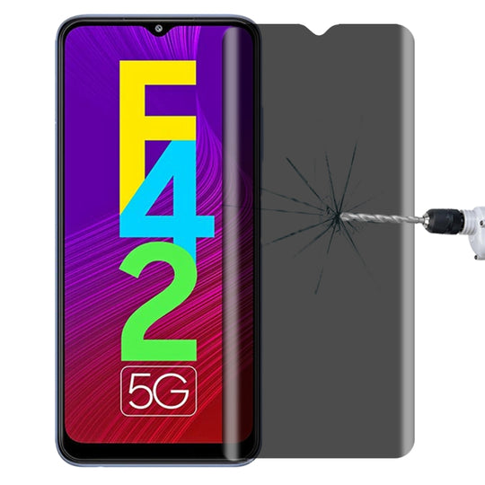 Full Cover Anti-peeping Tempered Glass Film For Samsung Galaxy F42 5G