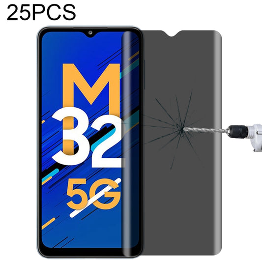 25 PCS Full Cover Anti-peeping Tempered Glass Film For Samsung Galaxy M32 5G - Galaxy Tempered Glass by buy2fix | Online Shopping UK | buy2fix