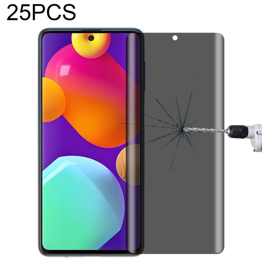 25 PCS Full Cover Anti-peeping Tempered Glass Film For Samsung Galaxy M62 - Galaxy Tempered Glass by buy2fix | Online Shopping UK | buy2fix