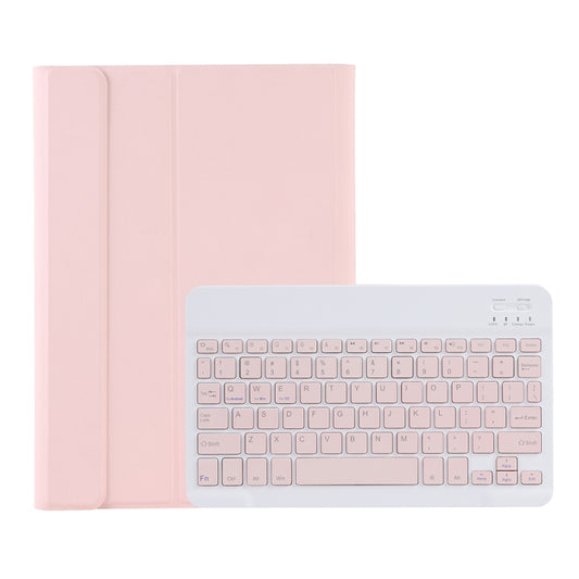 A610B Candy Color Bluetooth Keyboard Leather Case with Pen Slot For Samsung Galaxy Tab S6 Lite 10.4 inch SM-P610 / SM-P615(Pink) by buy2fix