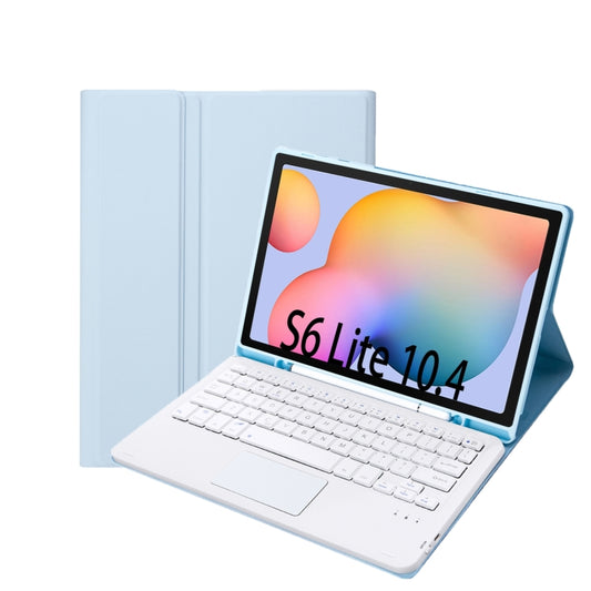 A610B-A Candy Color Bluetooth Keyboard Leather Case with Pen Slot & Touchpad For Samsung Galaxy Tab S6 Lite 10.4 inch SM-P610 / SM-P615(White Ice) - Samsung Keyboard by buy2fix | Online Shopping UK | buy2fix