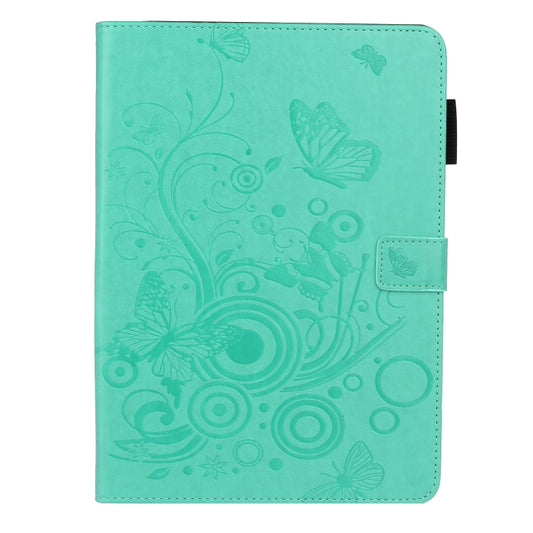 For iPad Pro 11 inch 2020 / 2018 Embossed Butterfly Pattern Smart Leather Tablet Case(Green) - iPad Pro 11 (2020) Cases by buy2fix | Online Shopping UK | buy2fix