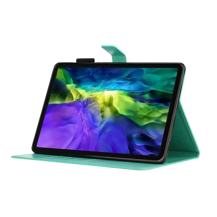 For iPad Pro 11 inch 2020 / 2018 Embossed Butterfly Pattern Smart Leather Tablet Case(Green) - iPad Pro 11 (2020) Cases by buy2fix | Online Shopping UK | buy2fix
