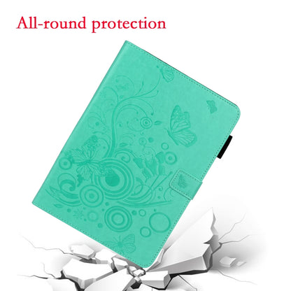 For iPad Pro 11 inch 2020 / 2018 Embossed Butterfly Pattern Smart Leather Tablet Case(Green) - iPad Pro 11 (2020) Cases by buy2fix | Online Shopping UK | buy2fix