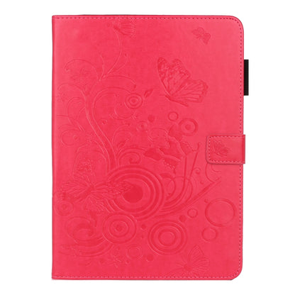 For iPad Pro 11 inch 2020 / 2018 Embossed Butterfly Pattern Smart Leather Tablet Case(Rose Red) - iPad Pro 11 (2020) Cases by buy2fix | Online Shopping UK | buy2fix