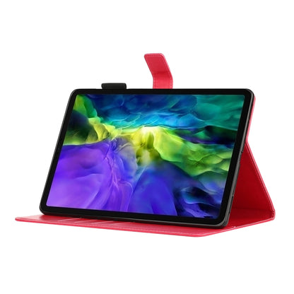 For iPad Pro 11 inch 2020 / 2018 Embossed Butterfly Pattern Smart Leather Tablet Case(Rose Red) - iPad Pro 11 (2020) Cases by buy2fix | Online Shopping UK | buy2fix