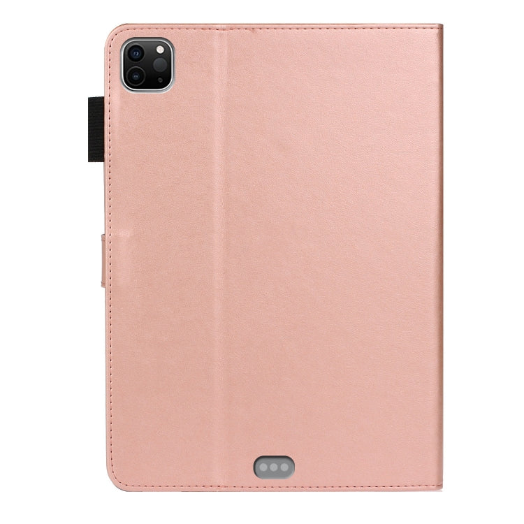 For iPad Pro 11 inch 2020 / 2018 Embossed Plum Bossom Pattern Smart Leather Tablet Case(Rose Gold) - iPad Pro 11 (2020) Cases by buy2fix | Online Shopping UK | buy2fix