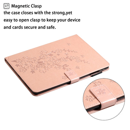 For iPad Pro 11 inch 2020 / 2018 Embossed Plum Bossom Pattern Smart Leather Tablet Case(Rose Gold) - iPad Pro 11 (2020) Cases by buy2fix | Online Shopping UK | buy2fix