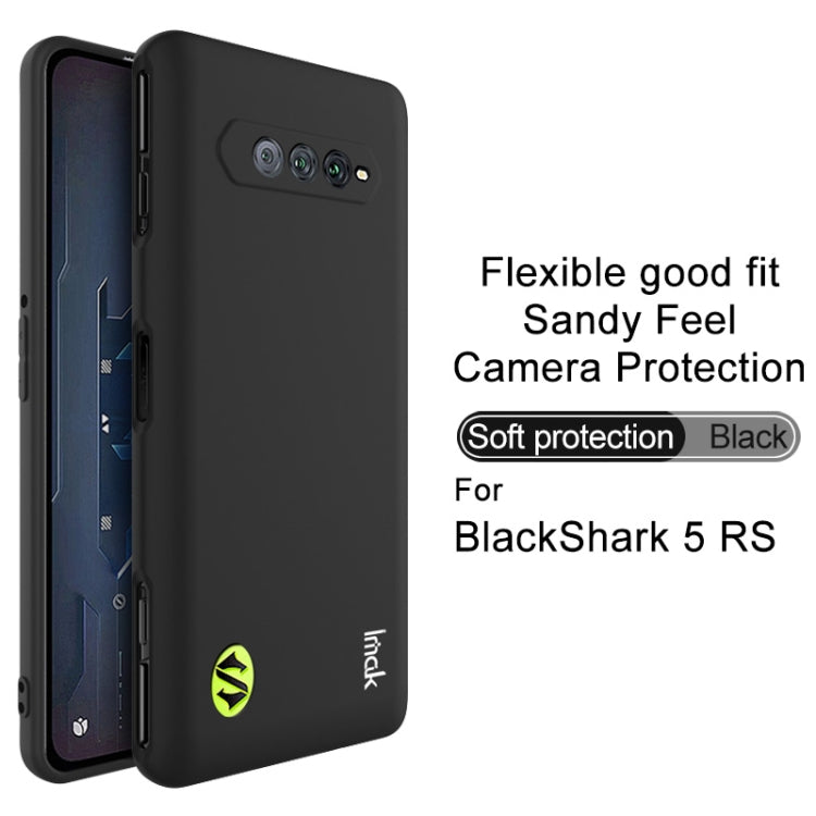 For Xiaomi Black Shark 5 RS IMAK UC-3 Series Shockproof Frosted TPU Phone Case(Black) - Xiaomi Cases by imak | Online Shopping UK | buy2fix