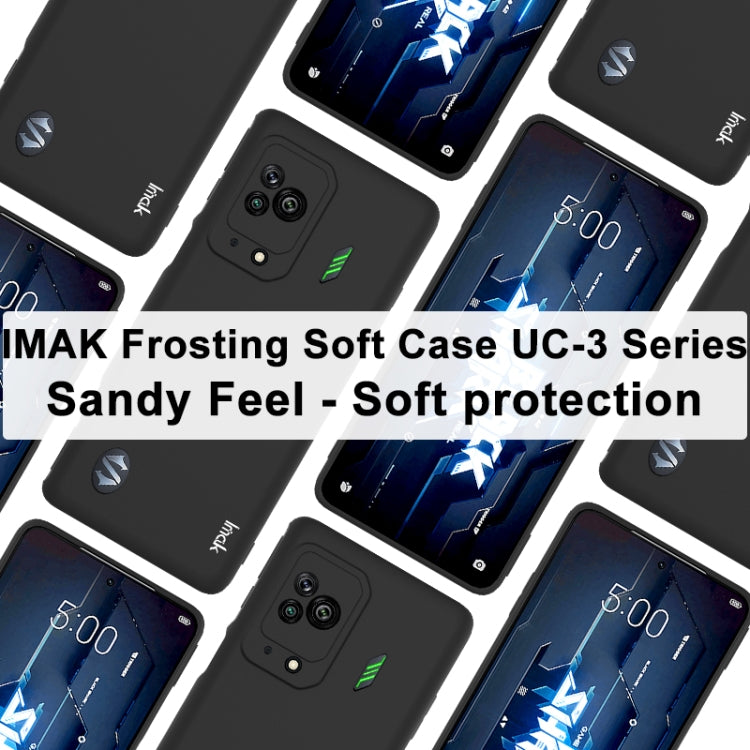 For Xiaomi Black Shark 5 IMAK UC-3 Series Shockproof Frosted TPU Phone Case(Black) - Xiaomi Cases by imak | Online Shopping UK | buy2fix