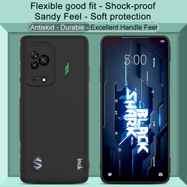 For Xiaomi Black Shark 5 IMAK UC-3 Series Shockproof Frosted TPU Phone Case(Black) - Xiaomi Cases by imak | Online Shopping UK | buy2fix