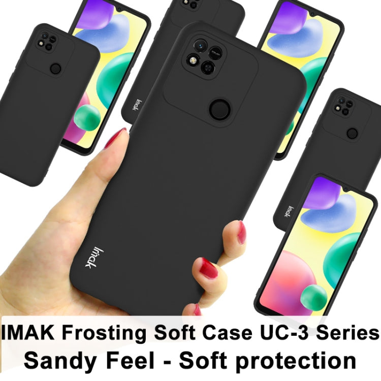 For Xiaomi Redmi 10A 4G IMAK UC-3 Series Shockproof Frosted TPU Phone Case(Black) - Xiaomi Cases by imak | Online Shopping UK | buy2fix