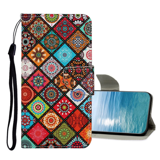 For Samsung Galaxy A73 5G Colored Drawing Pattern Flip Leather Case(Ethnic Style)