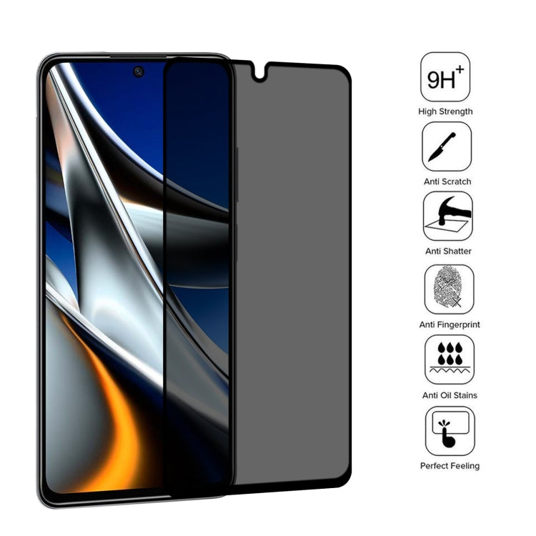 Full Cover Anti-peeping Tempered Glass Film For Xiaomi Poco X4 Pro 5G -  by buy2fix | Online Shopping UK | buy2fix