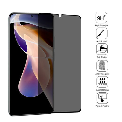 25 PCS Full Cover Anti-peeping Tempered Glass Film For Xiaomi Redmi Note 11 Pro+ 5G -  by buy2fix | Online Shopping UK | buy2fix