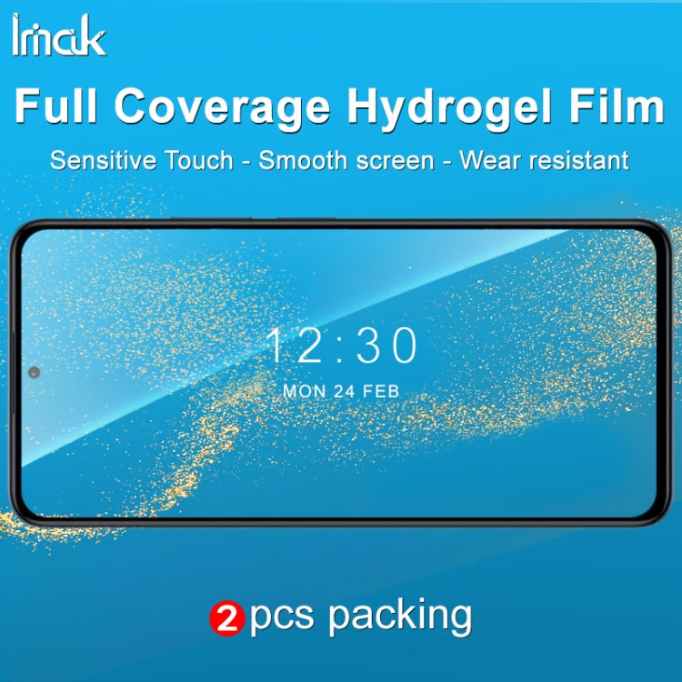 For Xiaomi Redmi K50 5G / K50 Pro 5G 2 PCS IMAK Curved Full Screen Hydrogel Film Front Protector -  by imak | Online Shopping UK | buy2fix