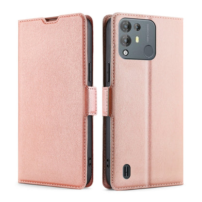 For Blackview A55 Pro Ultra-thin Voltage Side Buckle PU + TPU Leather Phone Case(Rose Gold) - More Brand by buy2fix | Online Shopping UK | buy2fix