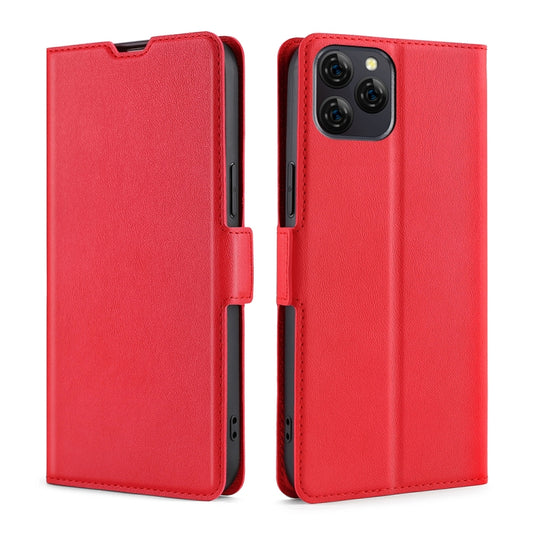 For Blackview A95 Ultra-thin Voltage Side Buckle PU + TPU Leather Phone Case(Red) - More Brand by buy2fix | Online Shopping UK | buy2fix