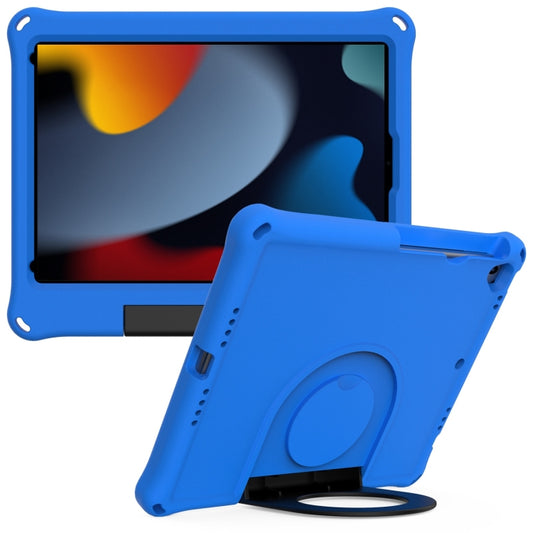 For iPad 10.2 2021 / 2020 / 2019 EVA Handle Holder Tablet Case(Blue) - iPad 10.2 Cases by buy2fix | Online Shopping UK | buy2fix