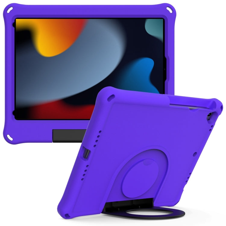 For iPad 10.2 2021 / 2020 / 2019 EVA Handle Holder Tablet Case(Purple) - iPad 10.2 Cases by buy2fix | Online Shopping UK | buy2fix