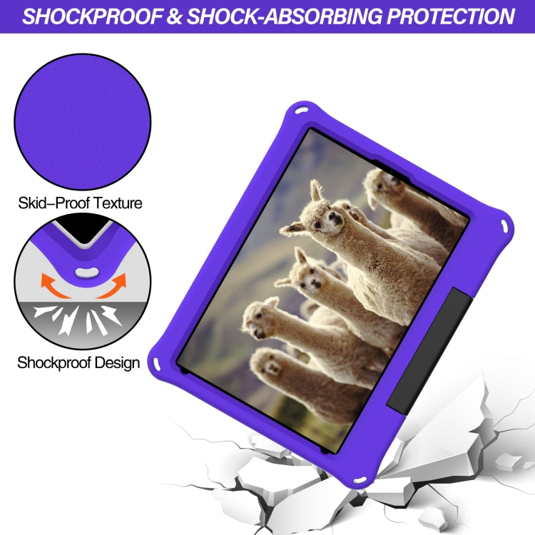 For iPad 10.2 2021 / 2020 / 2019 EVA Handle Holder Tablet Case(Purple) - iPad 10.2 Cases by buy2fix | Online Shopping UK | buy2fix